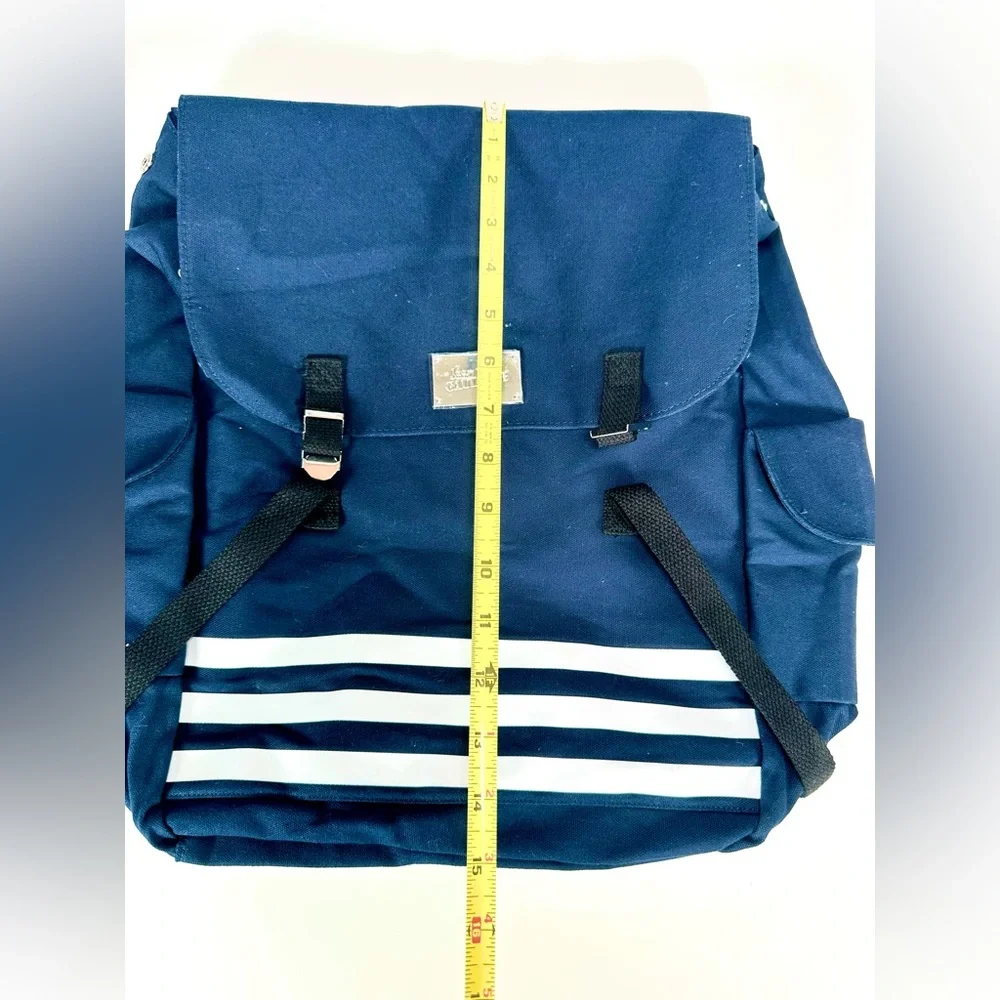 NWOT Jean Paul Gaultier Stylish Canvas Navy Blue Backpack Unisex